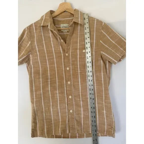 American Eagle Beige Cotton Button Down- Size XS - Picture 5 of 5